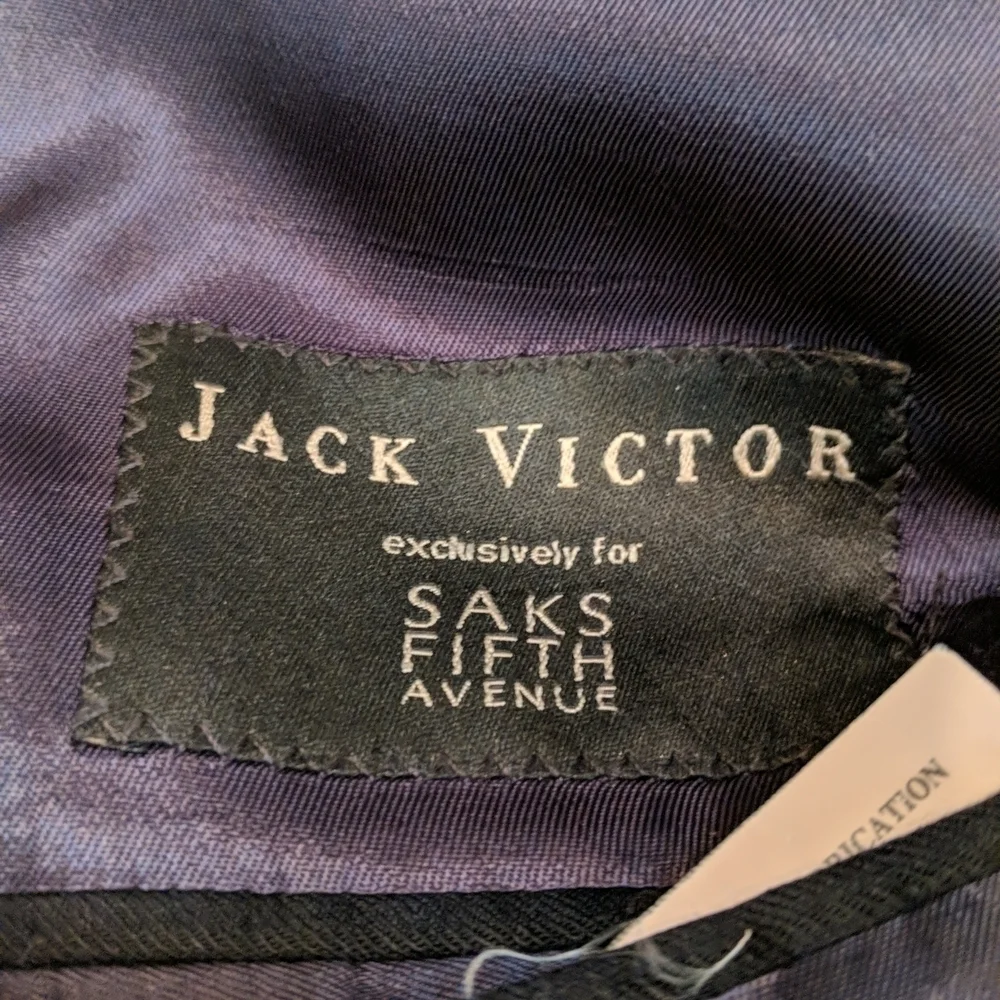 Jack Victor Saks Fifth Avenue Men's Pinstripe Suit Coat Size 42R